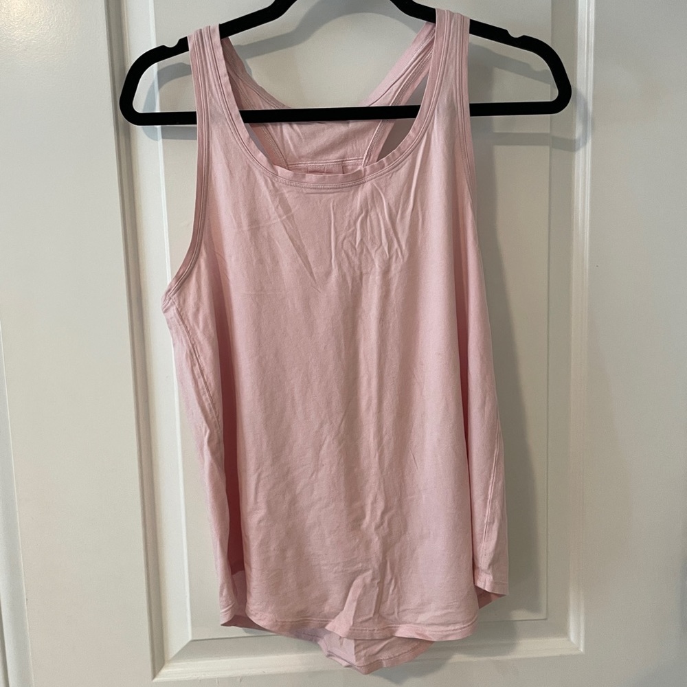 Lululemon light pink lightweight racer back workout tank